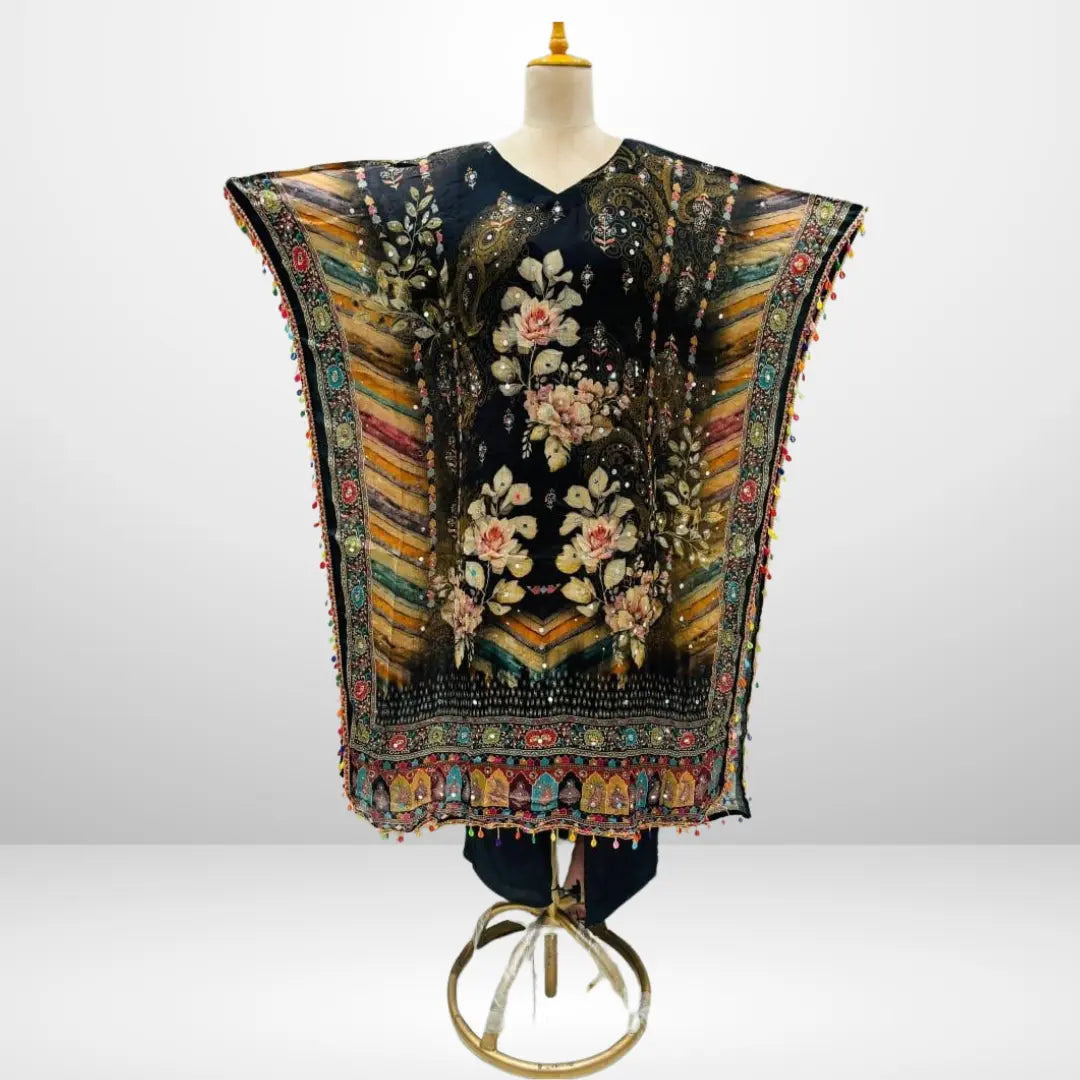 Kaftan-Floral Elegance Soul&Confidence